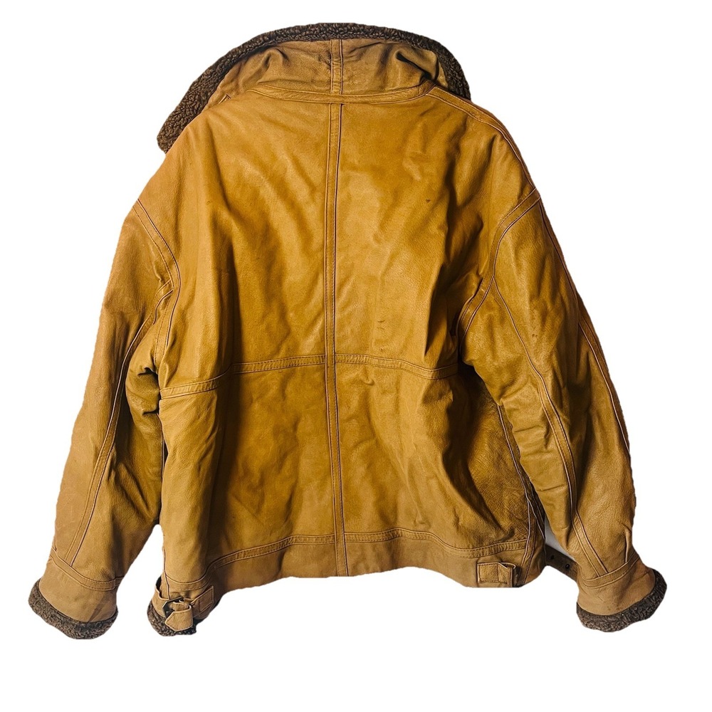 Vintage WILDA Genuine Leather Mens XXL Bomber /Aviator / Streetwear Jacket - Picture 3 of 14